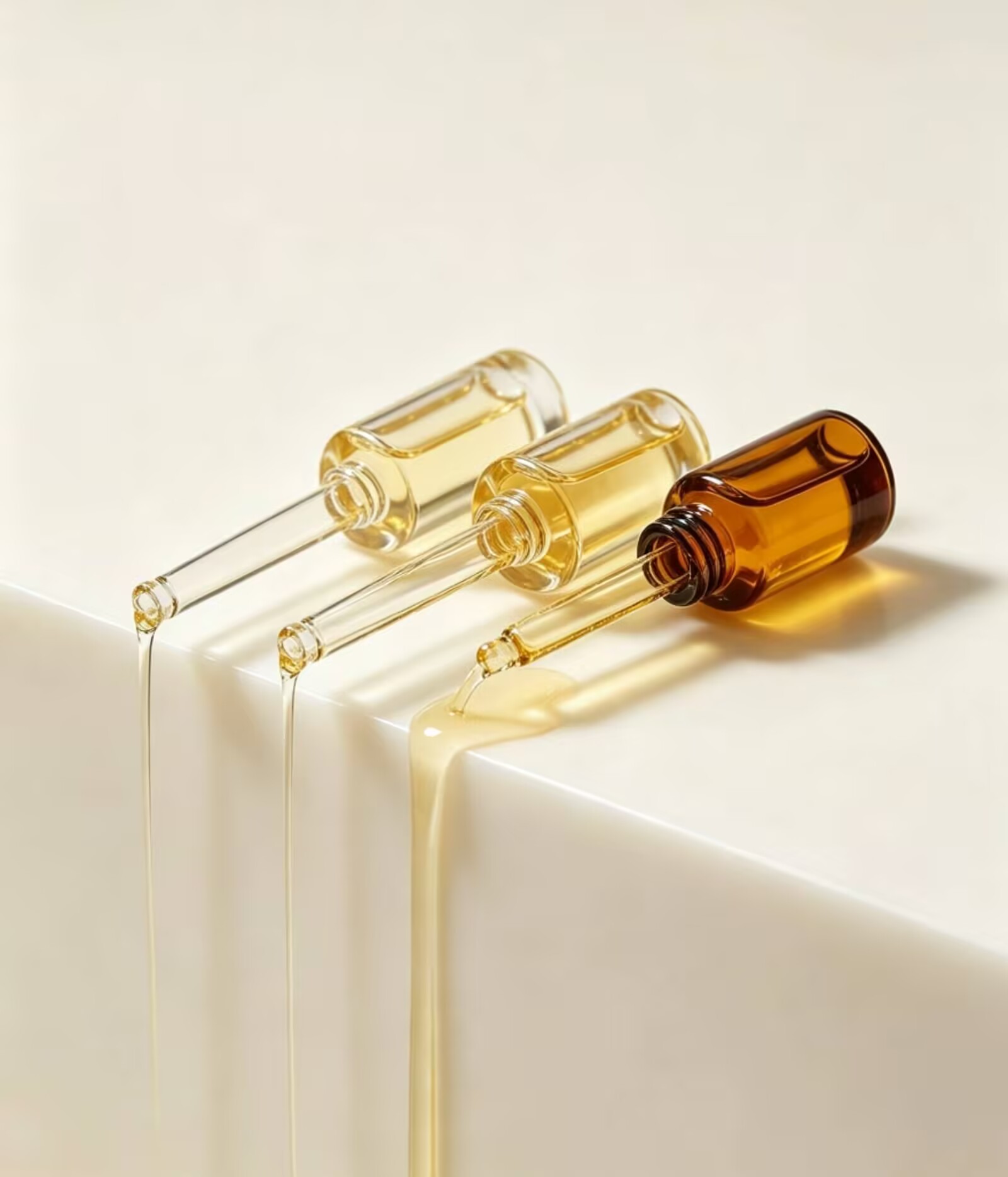 Natural blended essential oil pour display